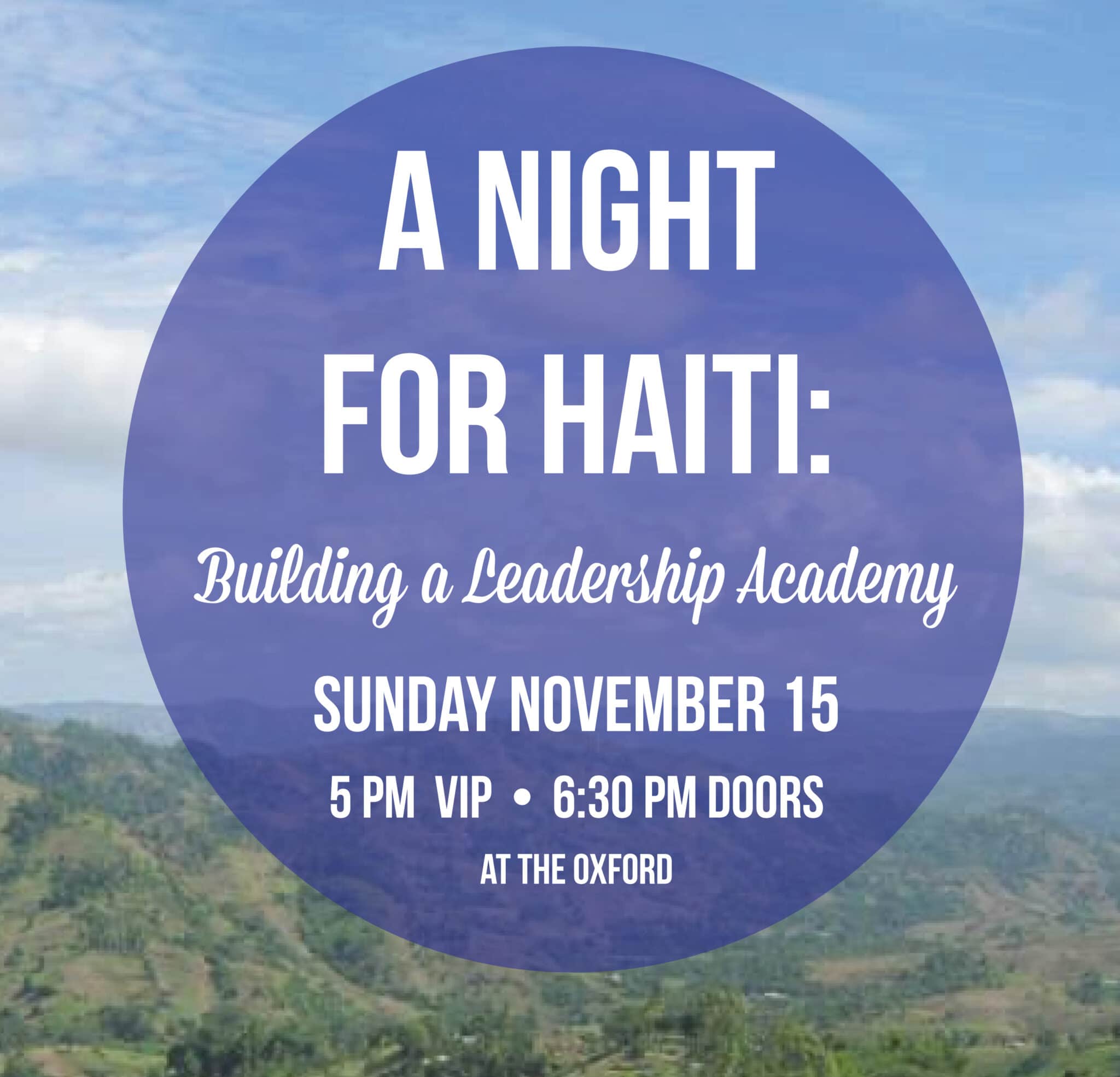 A Night for Haiti: Building a Leadership Academy